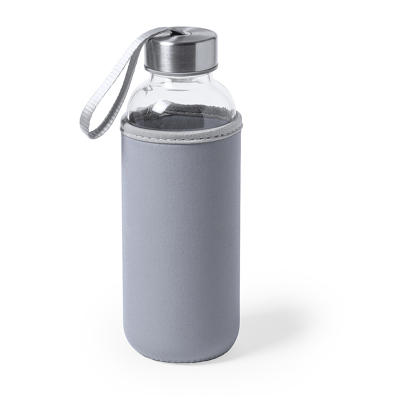 Bidón cristal 420 ml. con funda Soft Shell