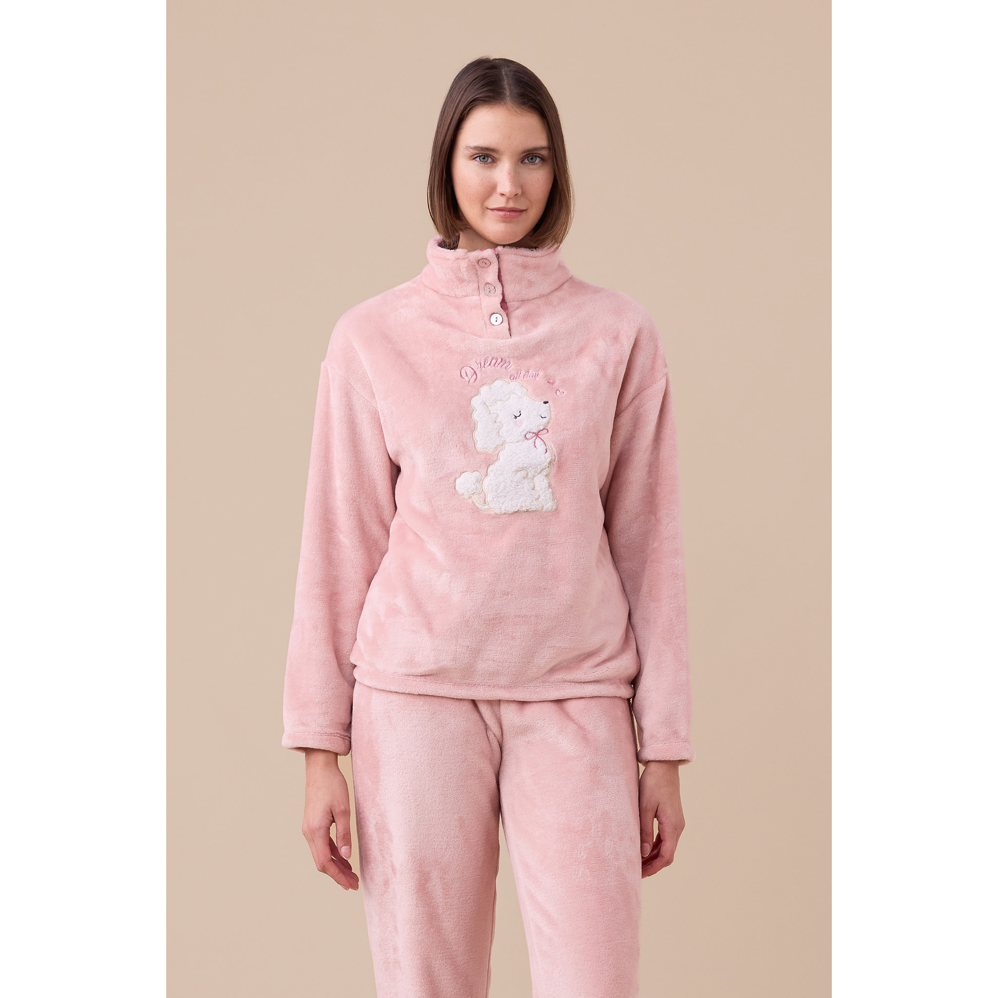 Pigiama donna coral articolo barboncino Noidinotte