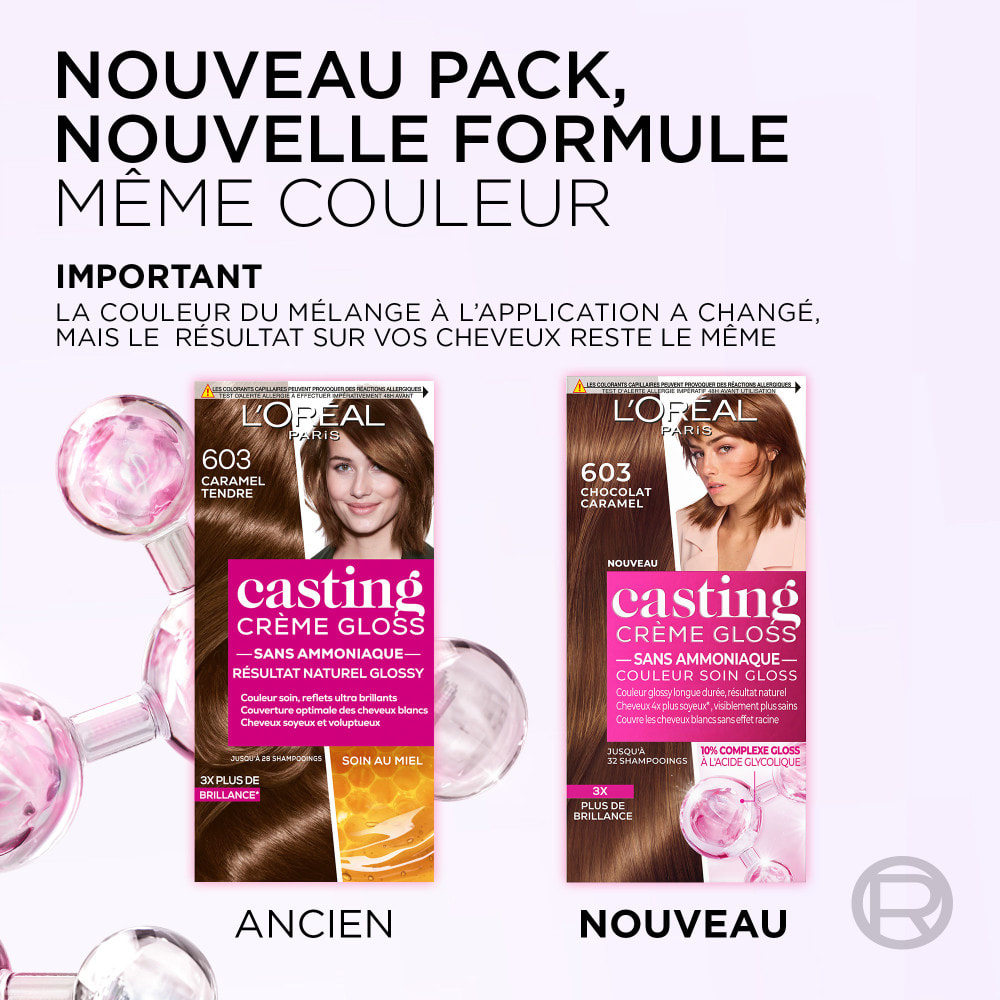 L'Oréal Paris Casting Crème Gloss Coloration 603 Caramel tendre