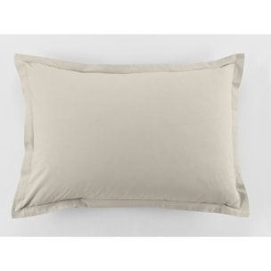 Lot De 2 Taies D'oreiller 100% Coton 57fils Ivoire
