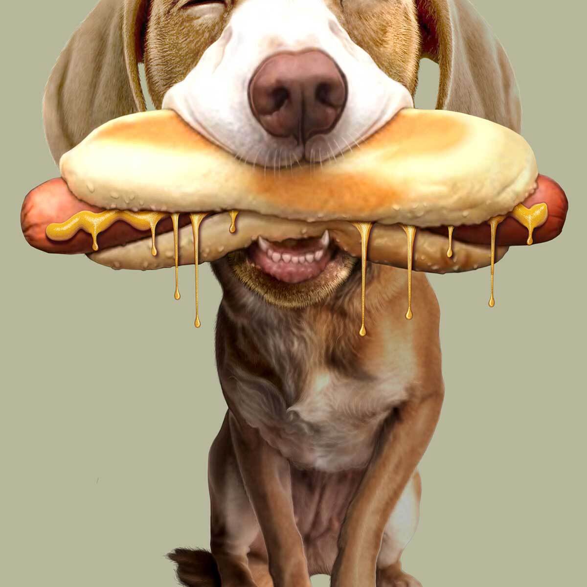 Affiche enfant hot Affiche + cadre en bois - Chêne