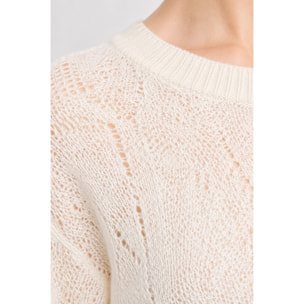 Kocca - Maglia da donna traforata a maniche lunghe in misto mohair Donna