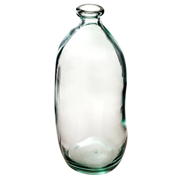 Vase "Dame Jeanne" - verre recyclé - transparent H73 cm