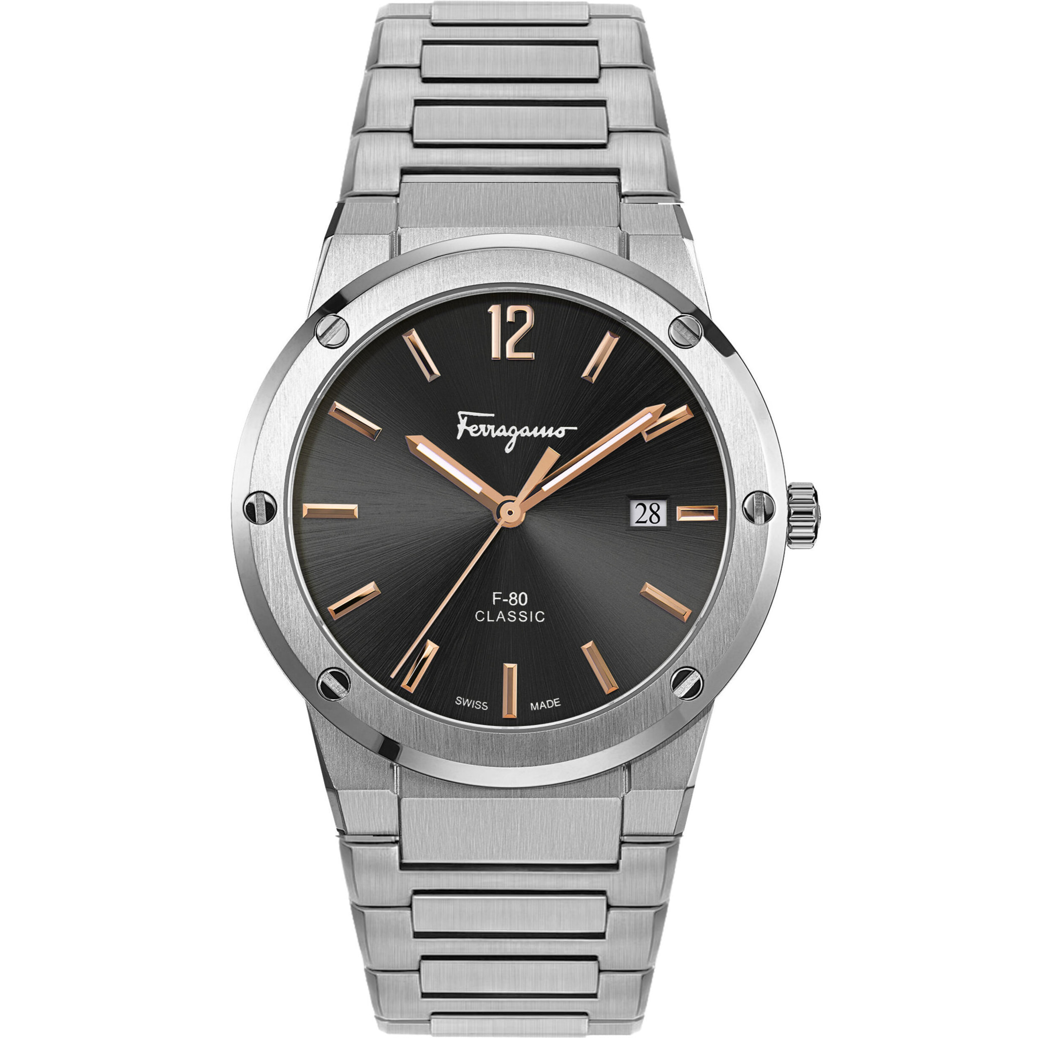 Ferragamo Reloj Analógico De Cuarzo F-80 Classic