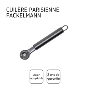 Set de 2 ustensiles de cuisine cuillère à melon en inox Fackelmann Elemental