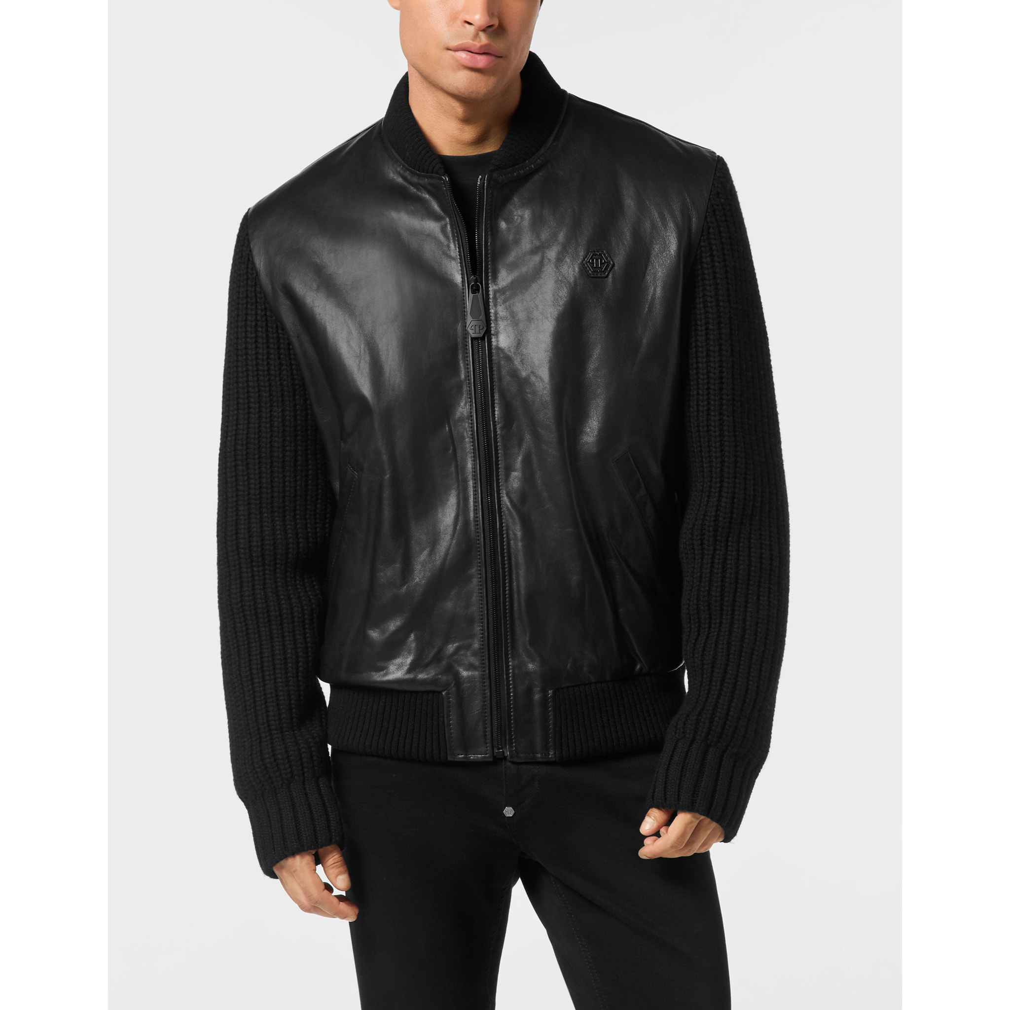PHILIPP PLEIN Leather Bomber