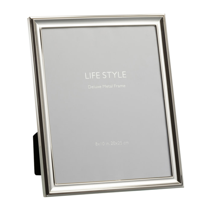 J-Line cadre photo Classique – métal – argenté – large – 2 pièces