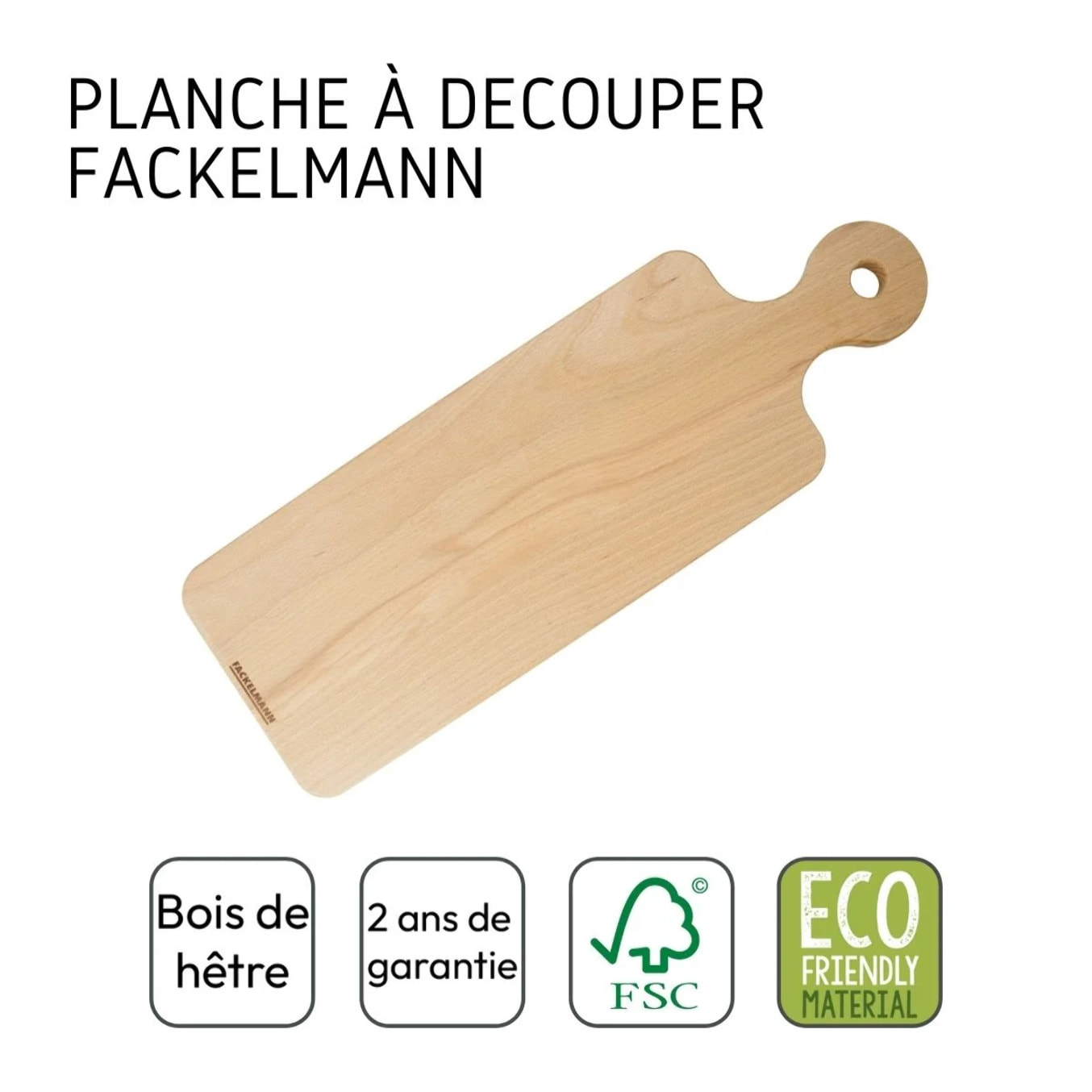 Planche à découper rectangulaire Fackelmann Nature