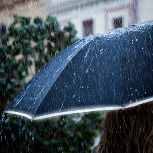 Parapluie Pliable à Fermeture Inversée avec LED Folbrella InnovaGoods - Noir