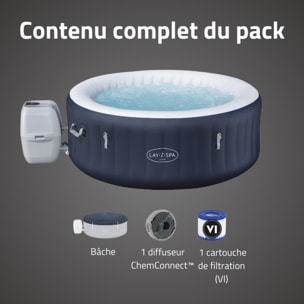 Bestway Spa gonflable rond Lay-Z-Spa Miami AirJet EnergySense 2-4 personnes