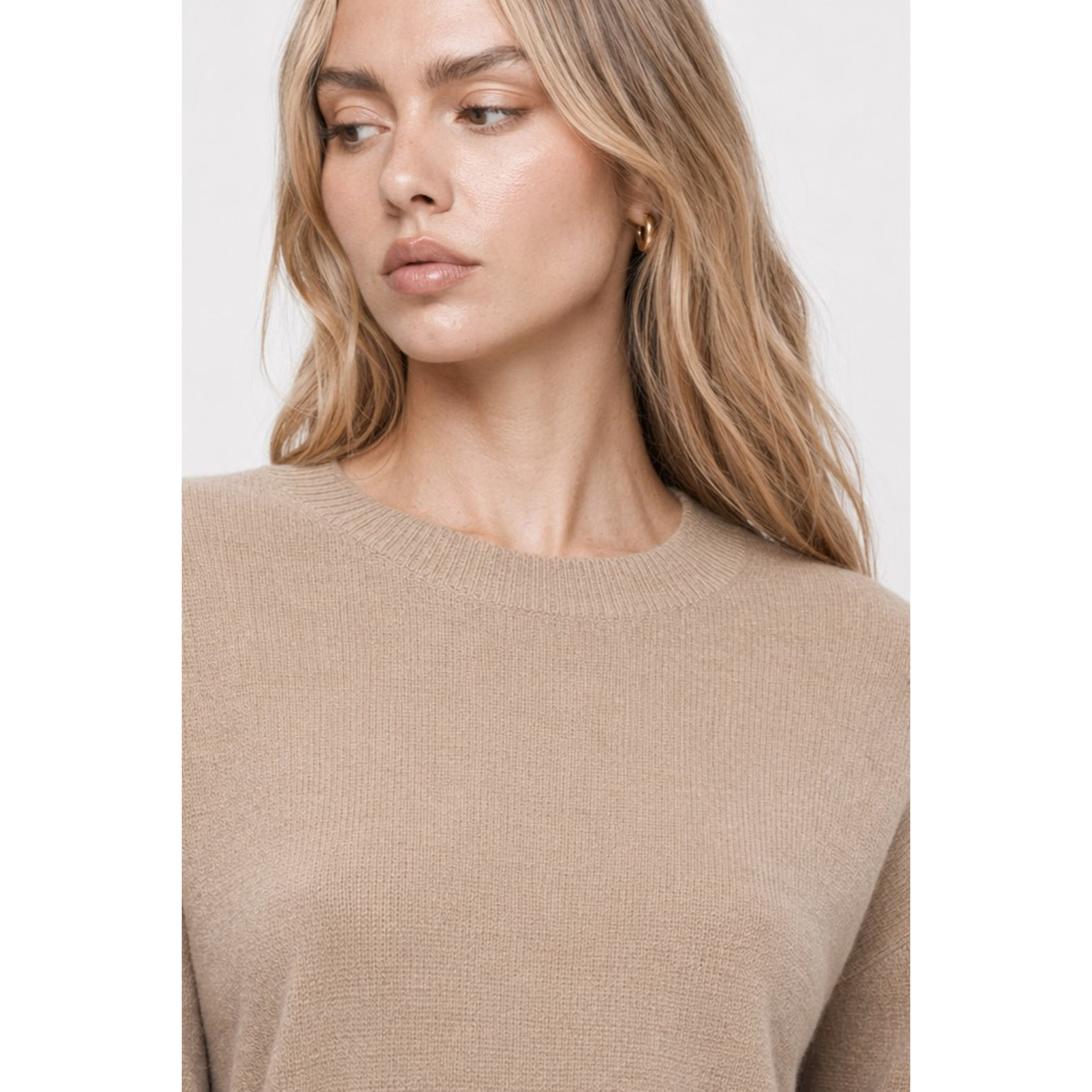 Kocca - Maglia da donna girocollo in viscosa, lana e cashmere Donna