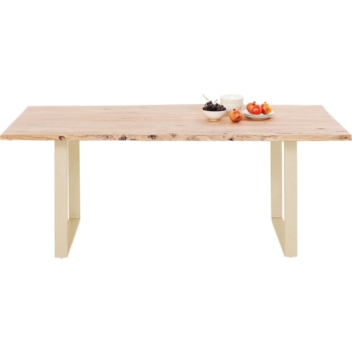 Table Harmony acacia laiton Kare Design