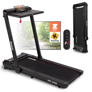 Cinta de correr con soporte para PC FITFIU 16km/h,1875w, conectividad app