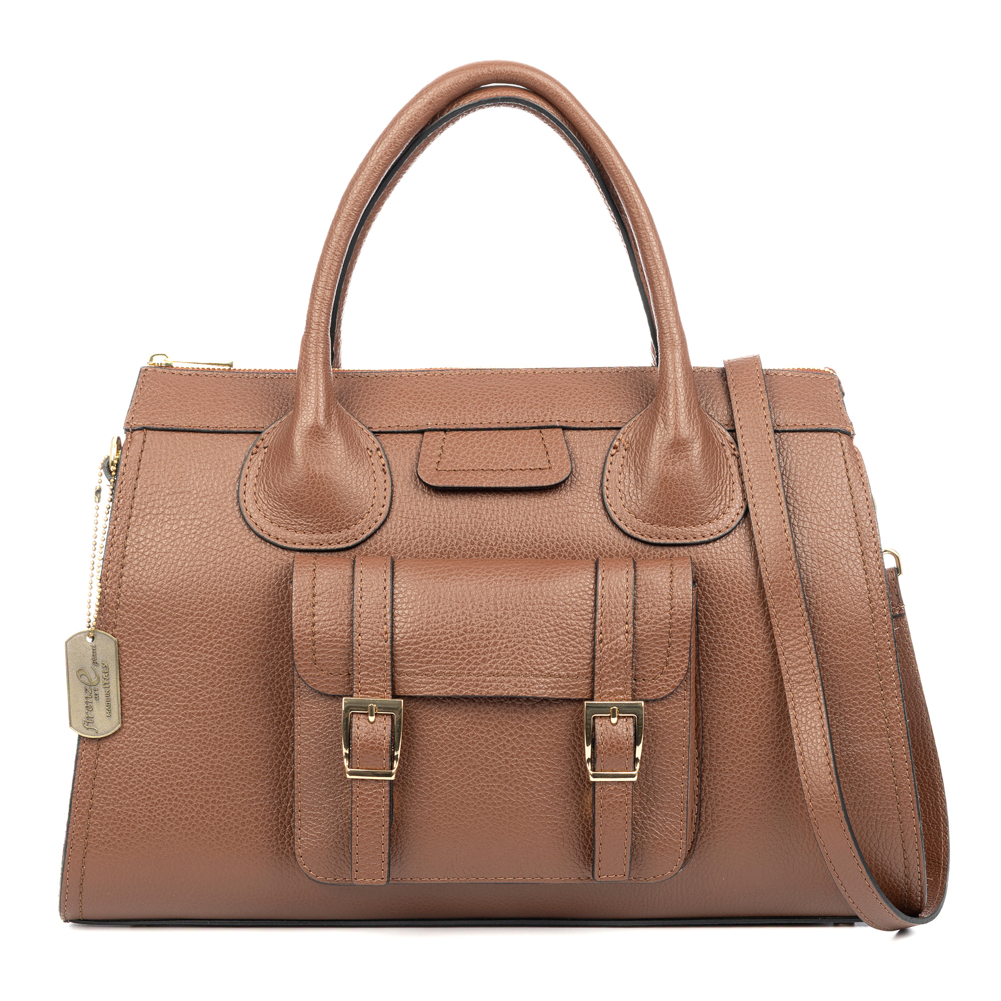 Bagaladi bolso tote mujer. Piel auténtica Dollaro.