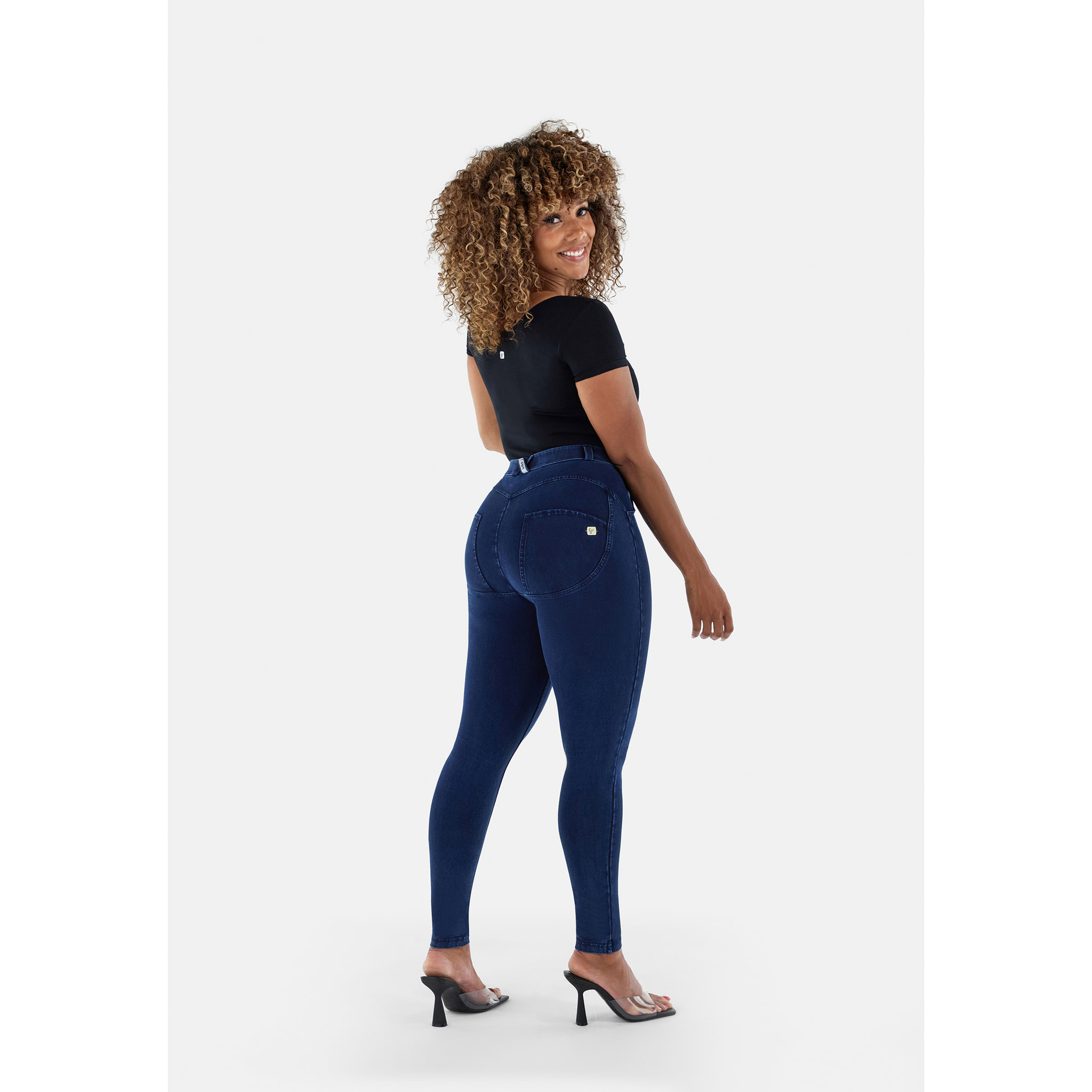 Jeggings push up WR.UP® curvy gamba skinny in cotone