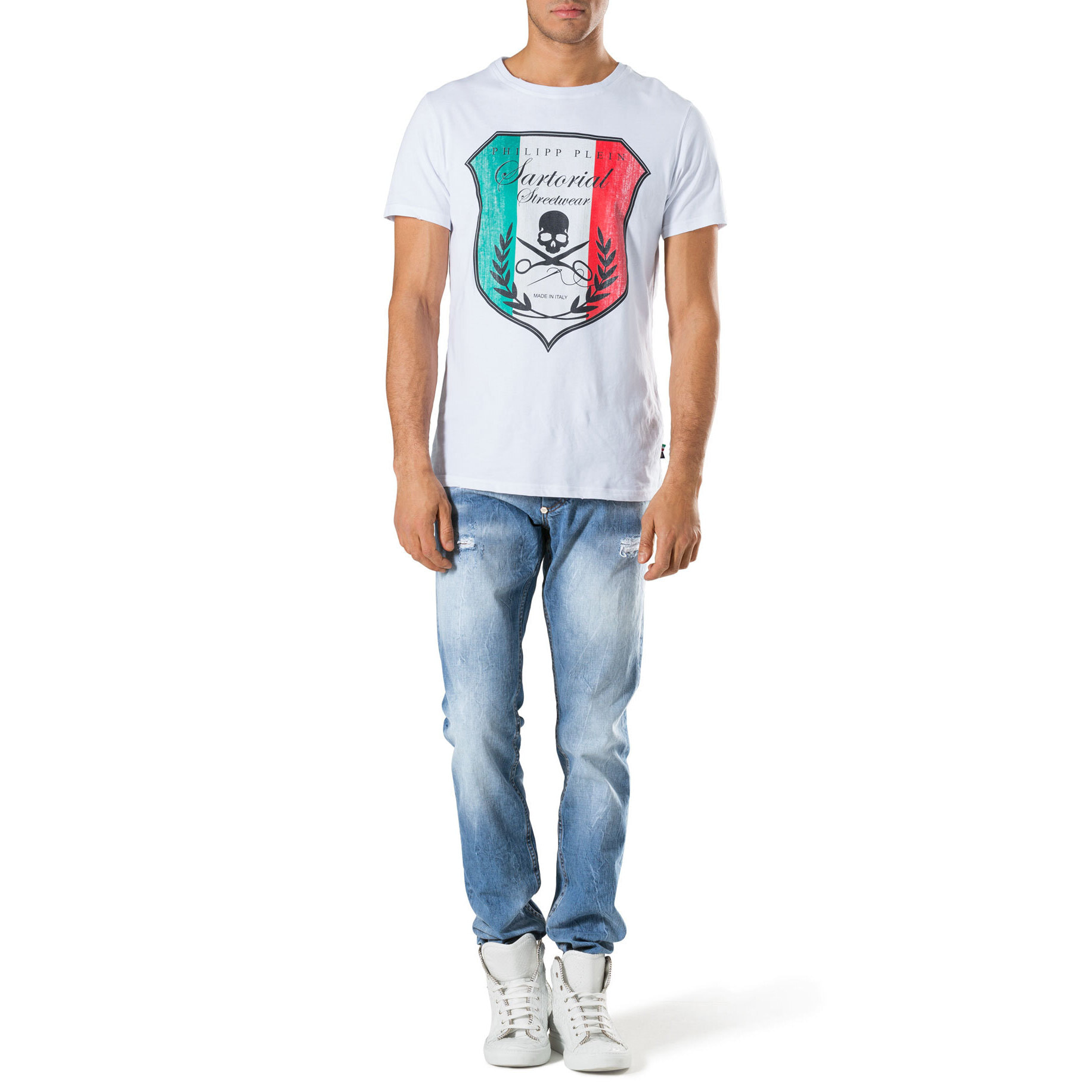 PHILIPP PLEIN straight cut "spin around"