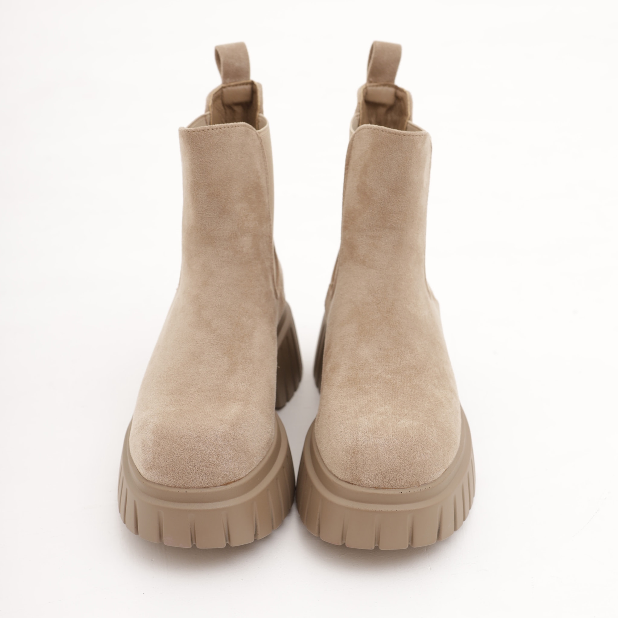 STIVALETTO CHELSEA BASSO PLATFORM TORTORA