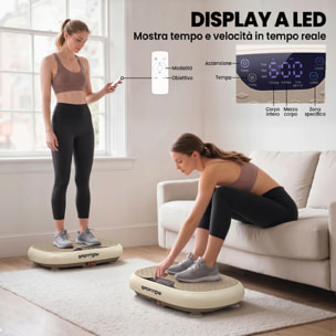 Plataforma Vibratoria, 20 Velocidades, 3 Programas, Plataforma Vibración Muscular 150W con Pantalla LED, Mando a Distancia, Máquina para Hacer Ejercicio en Casa, Adelgazar, Drenaje Linfático