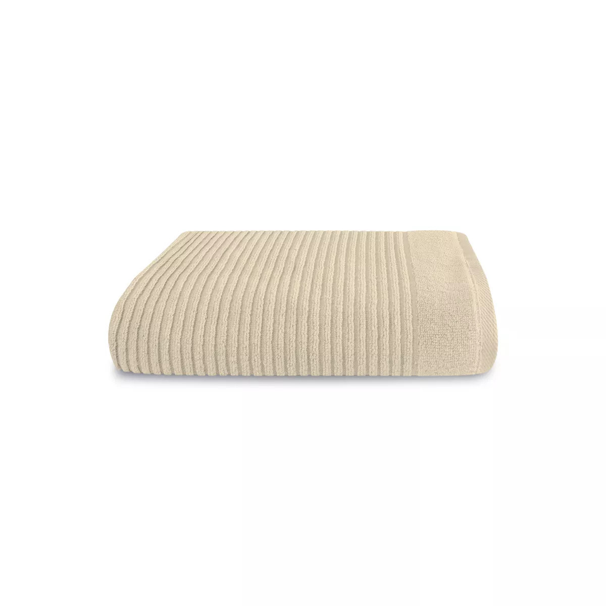 Serviette eponge pur coton 560 g/m² uni beige Vitae stone