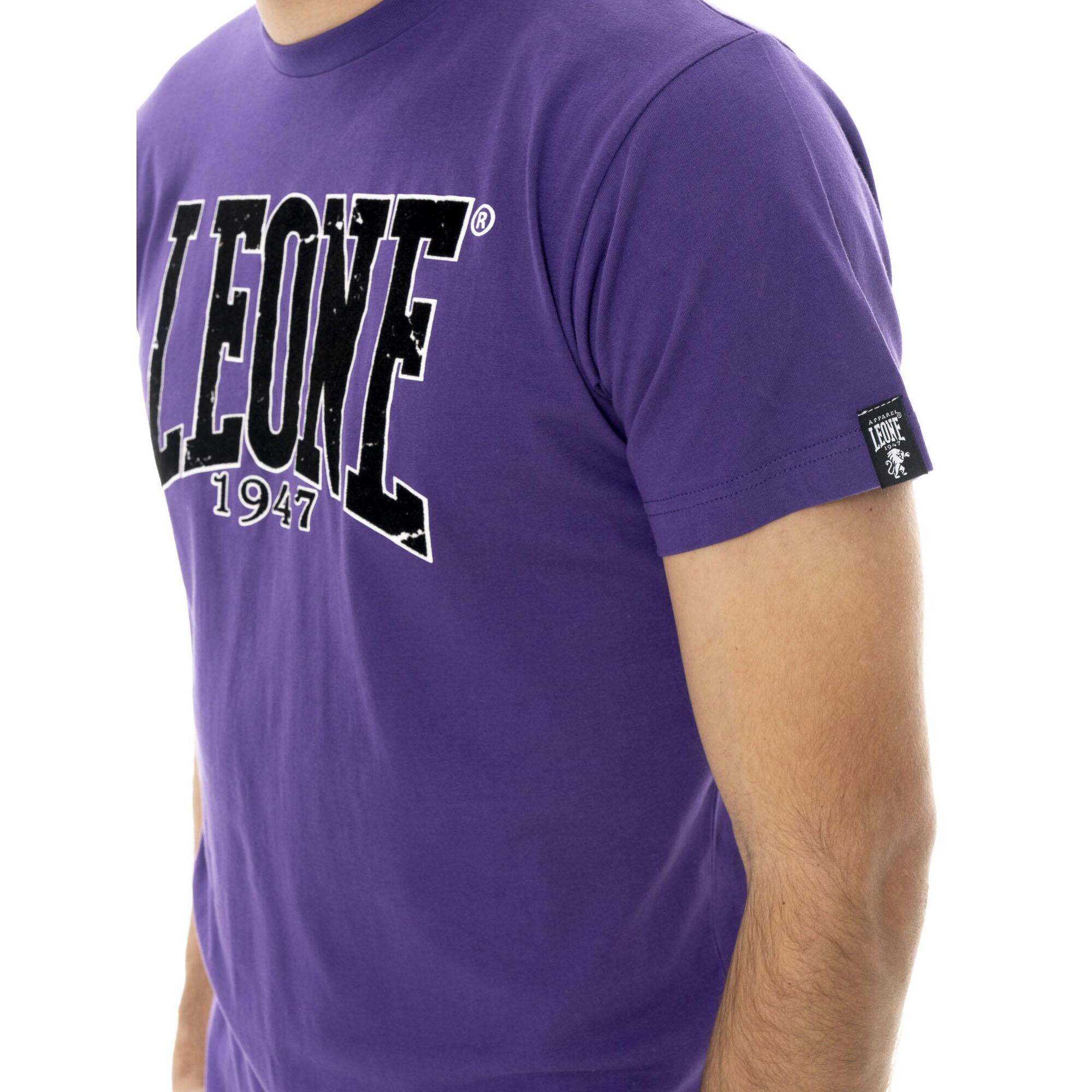 Camiseta hombre Leone 1947 Apparel New Era manga corta algodón estampado flocado