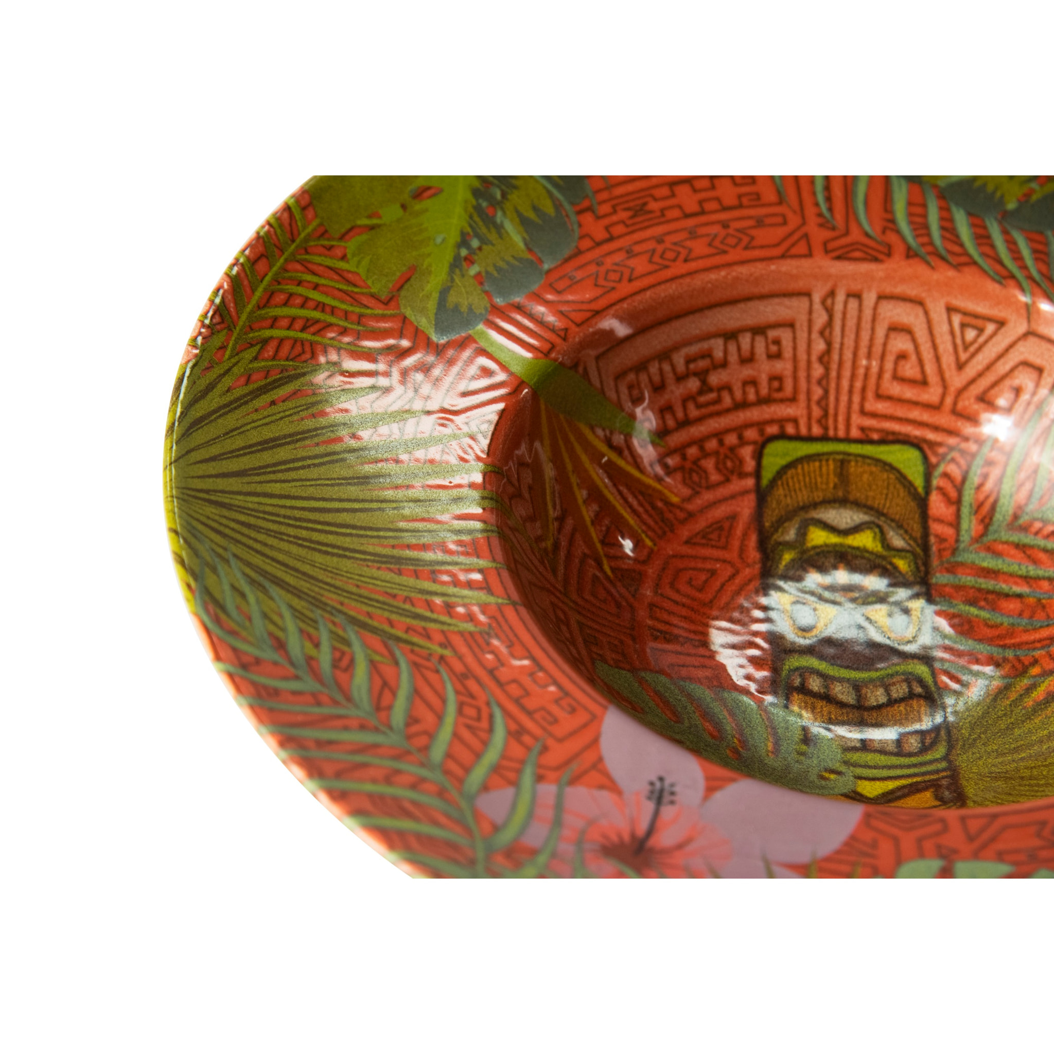 Set de 6 assiettes creuses Excelsa – Tiki, Céramique Multicolore