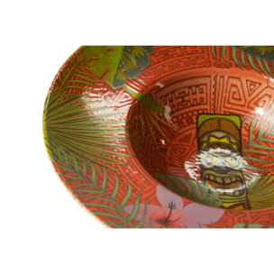Set de 6 assiettes creuses Excelsa – Tiki, Céramique Multicolore