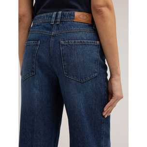 Motivi - Jeans palazzo wide fit misto lyocell - Blu