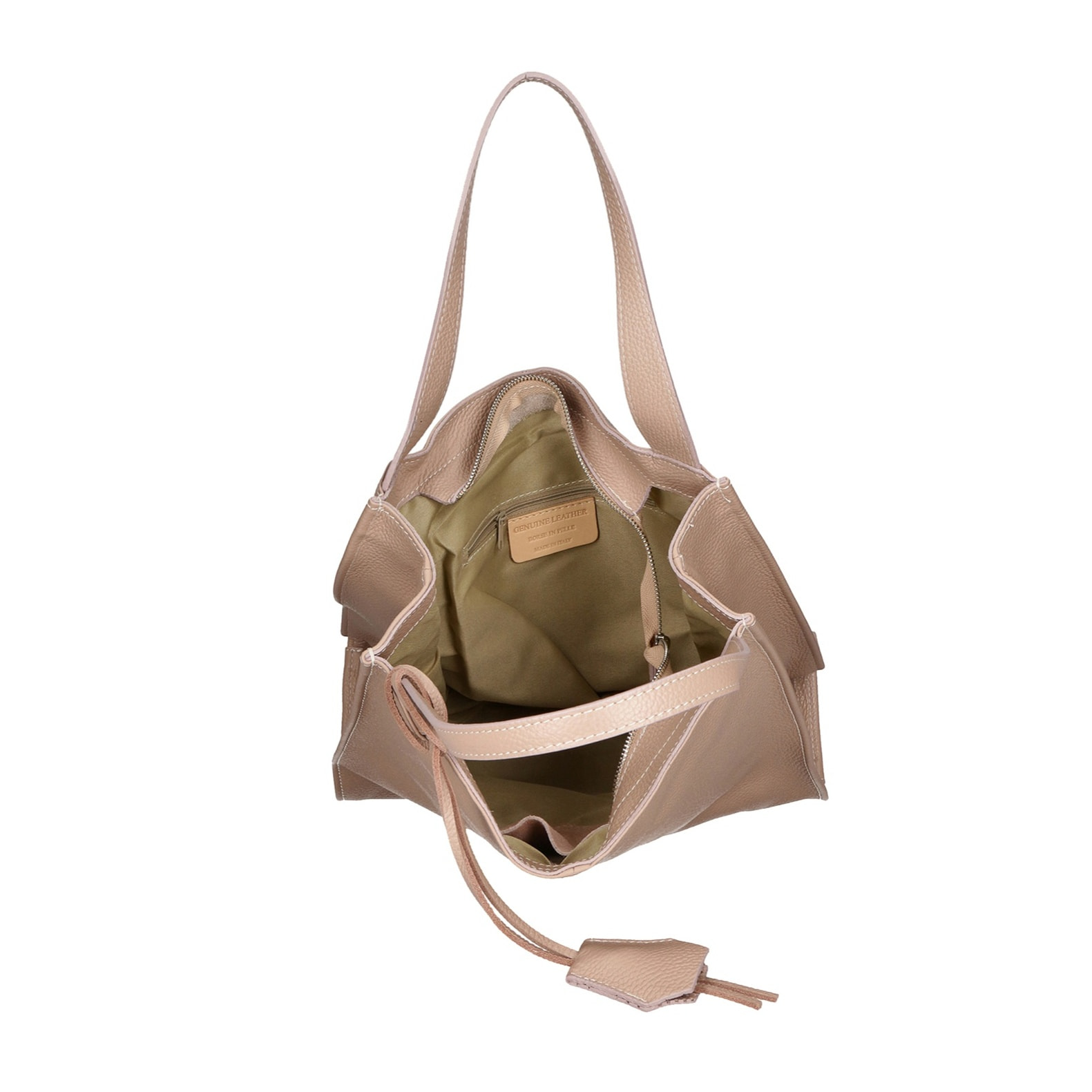 Borsa a spalla da donna - Modello Seraphina Ultra - Vera pelle - 34.0 x 32.0 x 11.0 cm