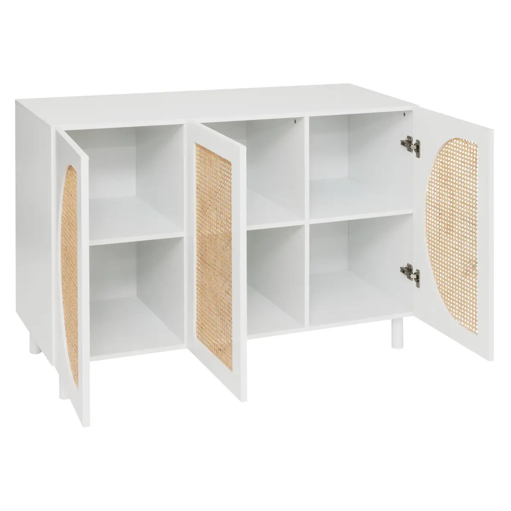 Buffet 3 portes "Cabras" 120x85cm blanc