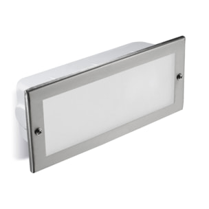 Forlight Empotrable De Pared Ip44 Tamesis E27 60W Acero Inoxidable
