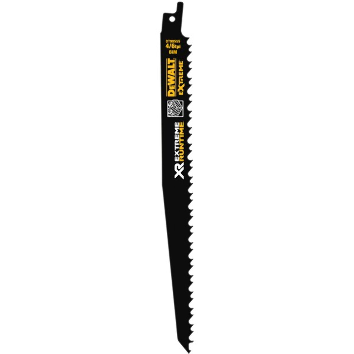 Lame scie sabre XR Extreme runtime 230 mm DEWALT pour bois - 5 pièces - DT99555