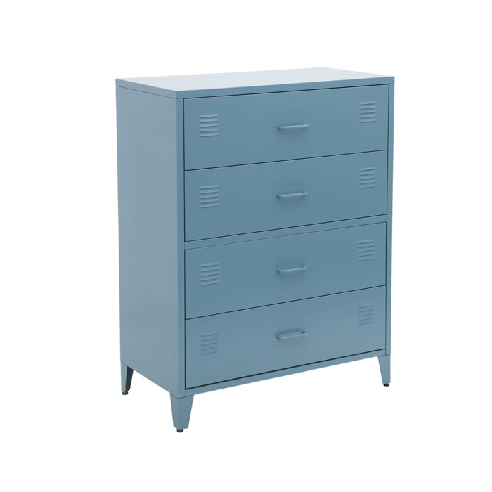 Commode industrielle acier 4 tiroirs SOHO