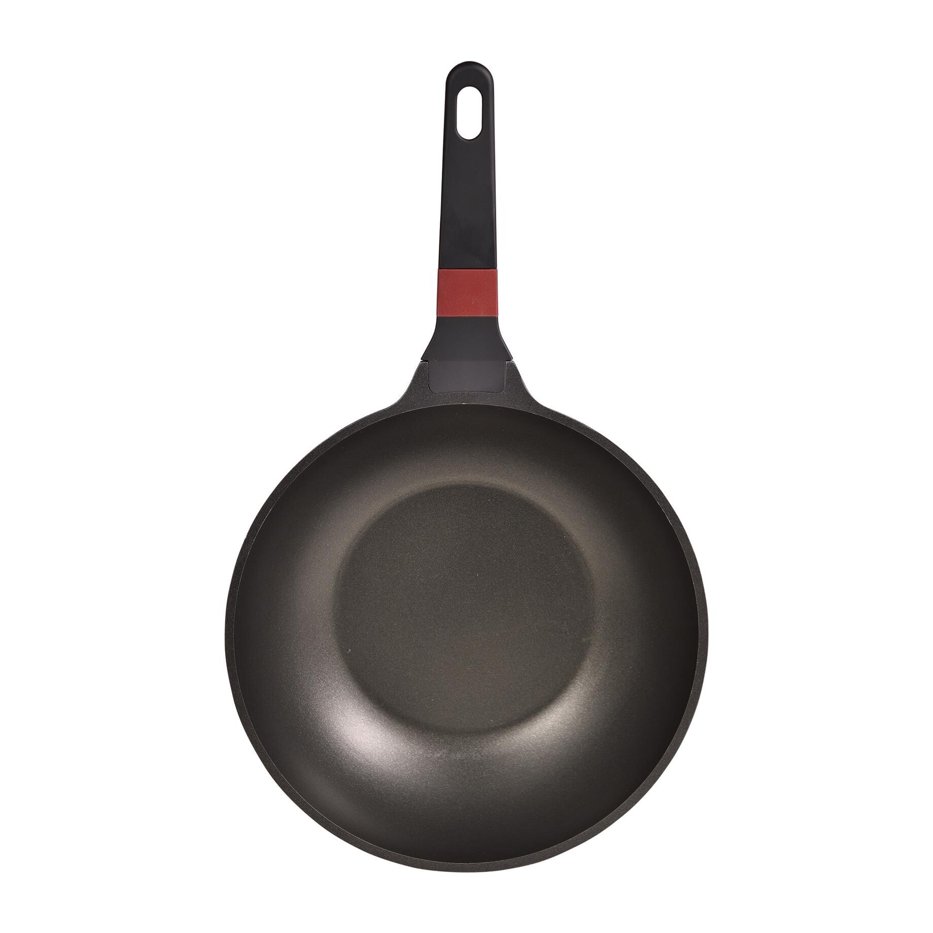 Wok ø28x8 cm en aluminio fundido en color negro apta para inducción y antiadherente expert san ignacio