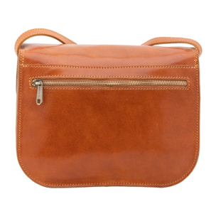 Borsa a tracolla da donna - Modello False - Vera pelle - 27.0 x 20.0 x 12.0 cm
