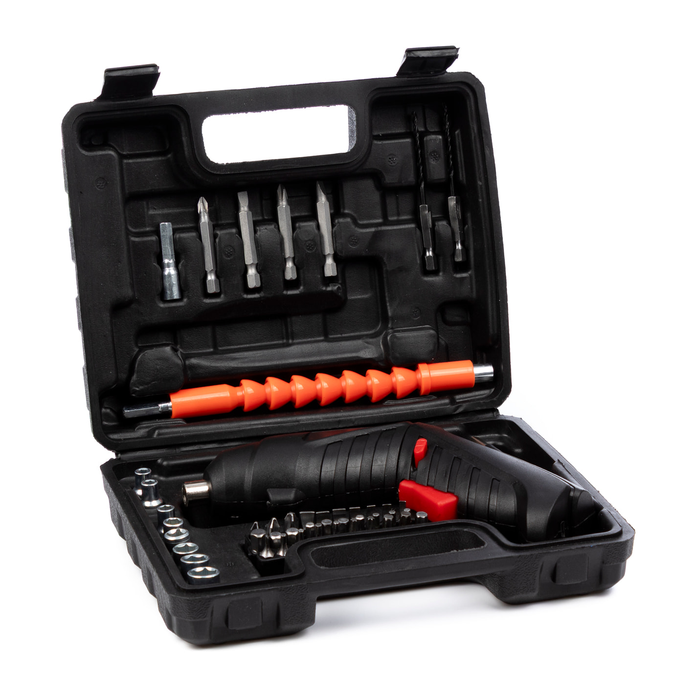 Cacciavite elettrico mini trapano, con batteria, set di accessori e valigetta