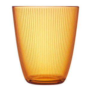 Verre à eau jaune 31cl Concepto Stripy Amber - Luminarc