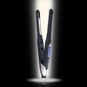 Fer à lisser platinum volume flat iron id - noir et plaque miroir coloris argenté - 48w
