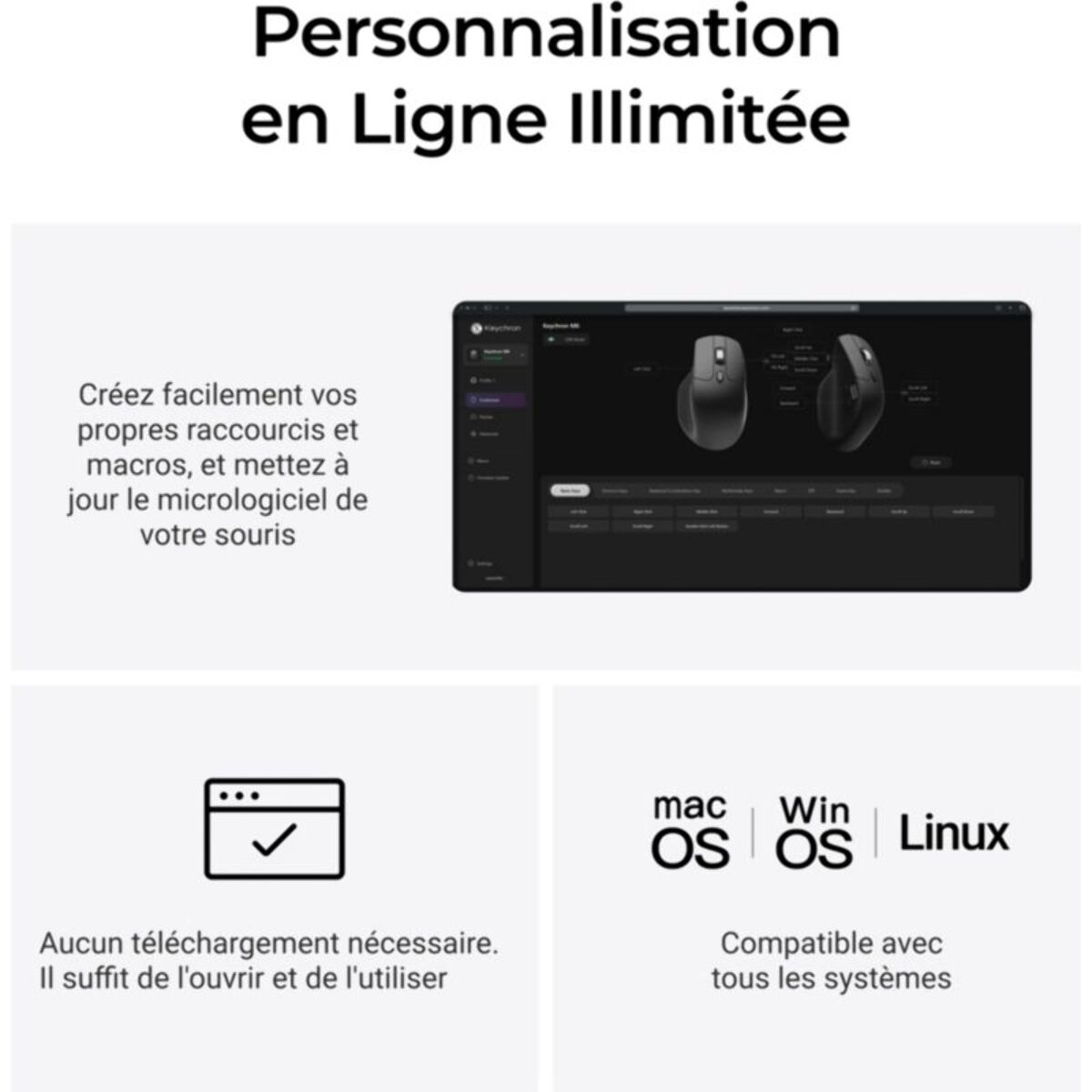 Souris Gamer Sans Fil KEYCHRON M6 8K Ultra Silent Wireless