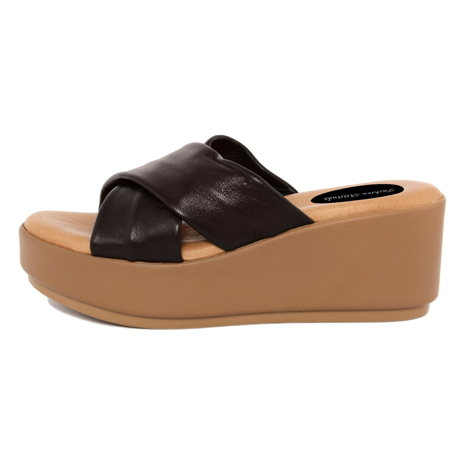 SANDALO IN PELLE MADE IN ITALY FASHION ATTITUDE COLORE COLORE Marrone