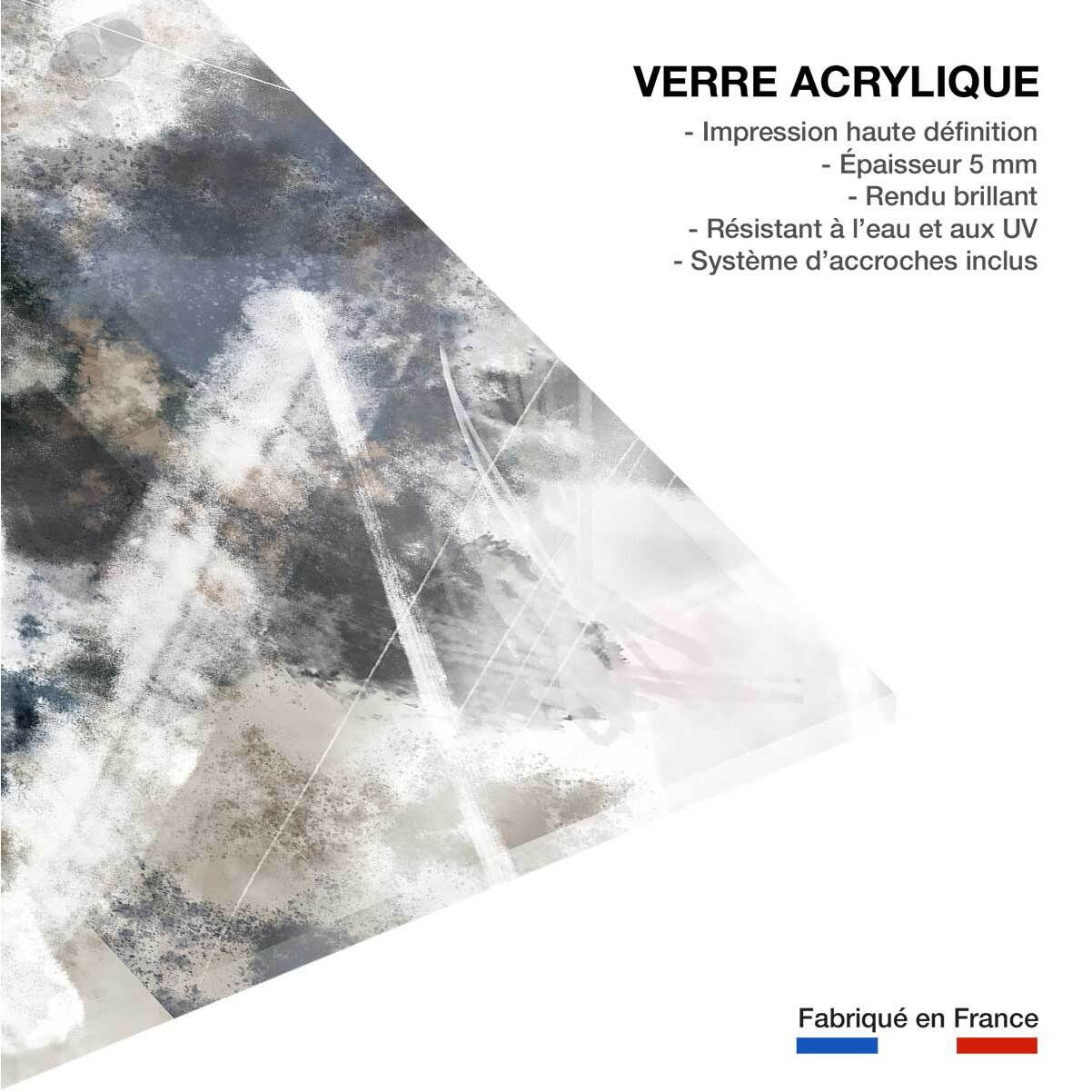 Tableau abstrait Facet zag Tableau plexiglas