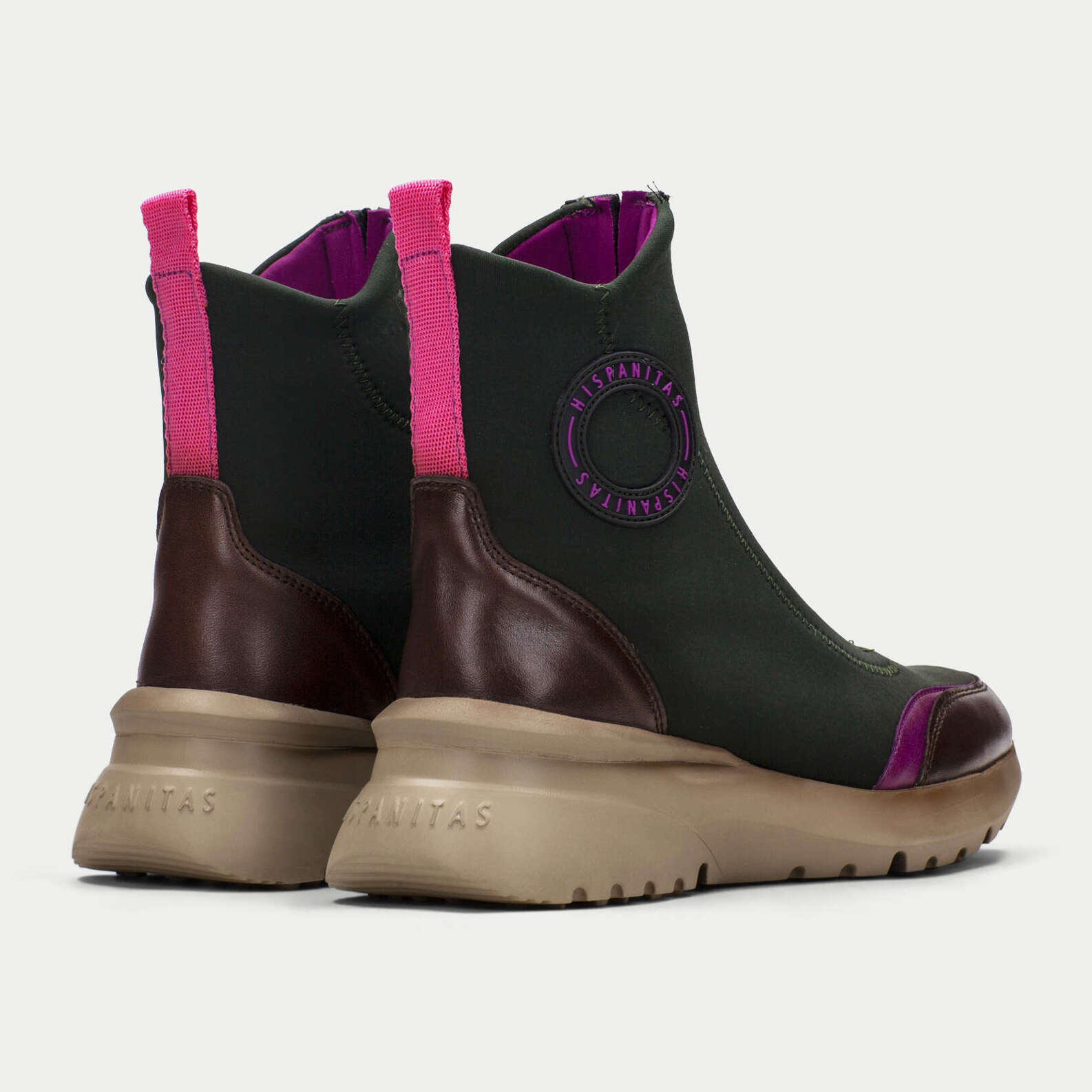 Botin sport Polinesia Marrón Verde 5 cm