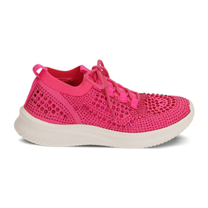 Slip-on fucsia con strass
