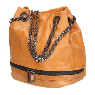 Borsa a spalla da donna - Modello Cora - Vera pelle - 30.0 x 26.0 x 17.0 cm