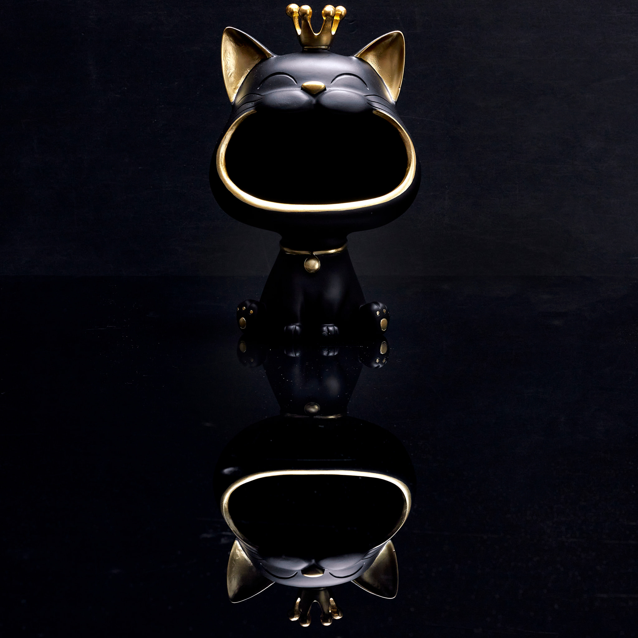 Statue Chat Noir Vide Poche