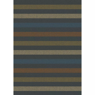 Plaid laine & autres fibres 200 g/m² motif jacquard orange anthracite Mohaira shetland onyx
