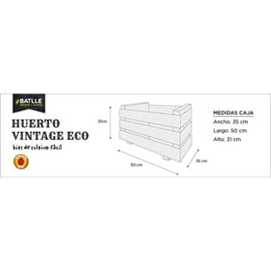 Kit Huerto Urbano Vintage Eco Cultiva en Casa Fácil Batlle