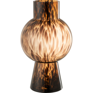 J-Line vase Boule Pois - verre - marron - large - 46 cm de hauteur