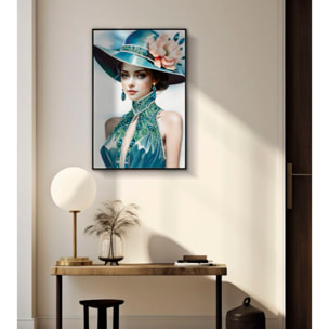 DIPINTO SU TELA LACCATO PAM C/CORNICE -B- CM 62X4X92