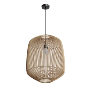 Abat-jour naturel pour suspension en rotin D40 cm - Hajar