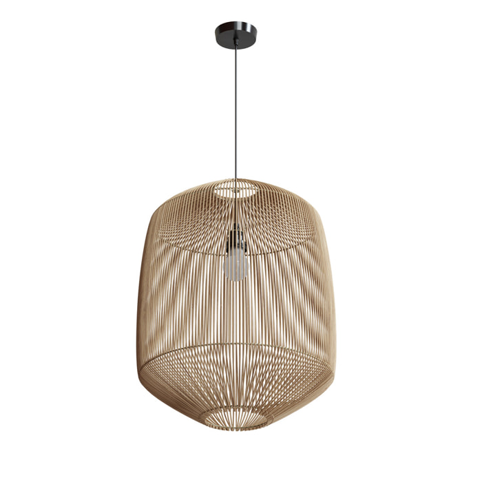 Abat-jour naturel pour suspension en rotin D40 cm - Hajar